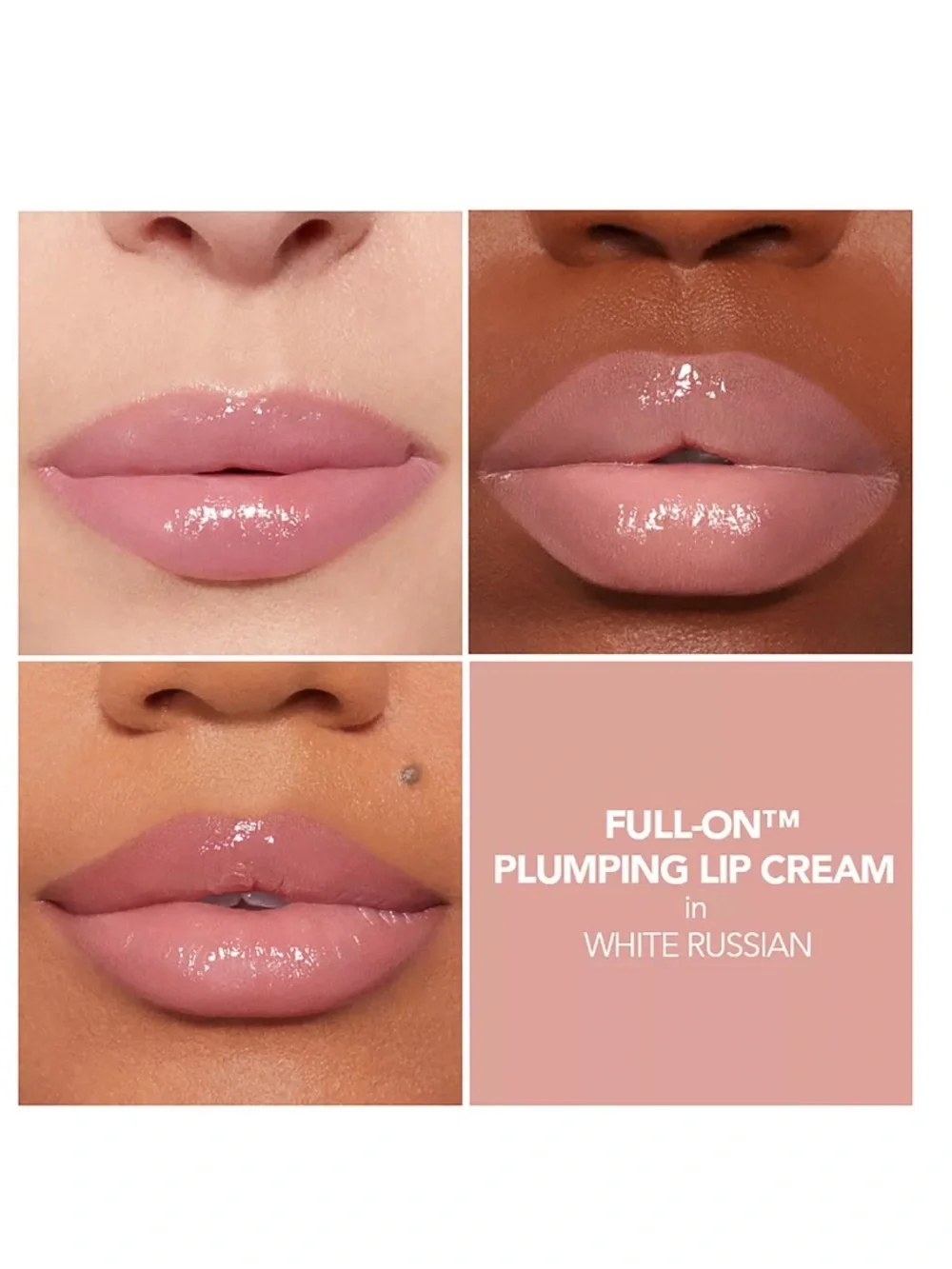 Buxom Pink Lip Gloss - White Russian
